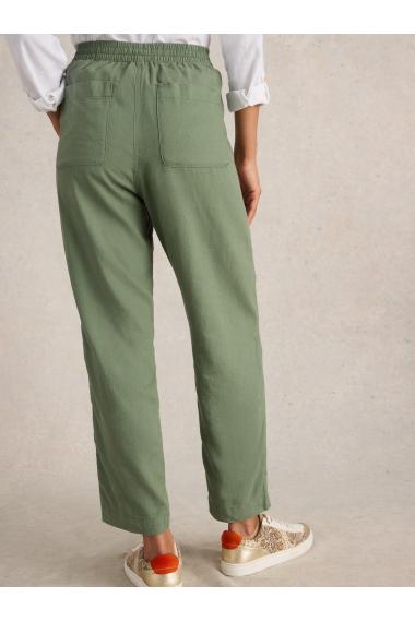 White Stuff Elle Linen Blend Trouser in MID GREEN Art. WS442670