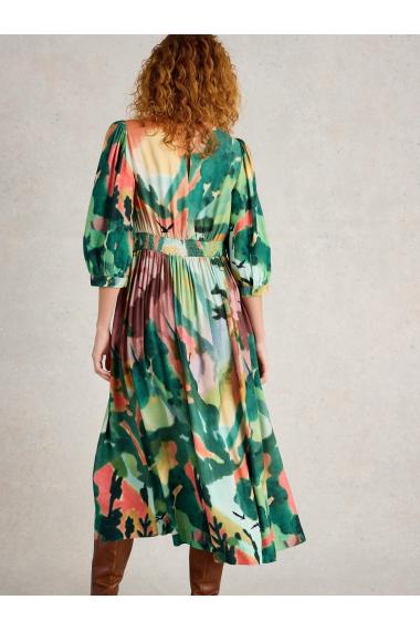 White Stuff Lucy Midi Dress in GREEN MLT Art. WS442747