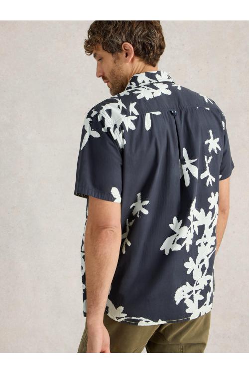 White Stuff Blossom SS Printed Shirt in NAVY PR Art. WS442776