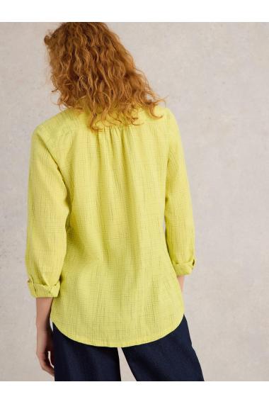 White Stuff Sophie Organic Cotton Shirt in YELLOW MLT Art. WS442783