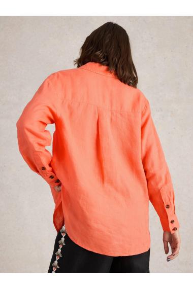 White Stuff Lydia Linen Shirt in BRT ORANGE Art. WS442787