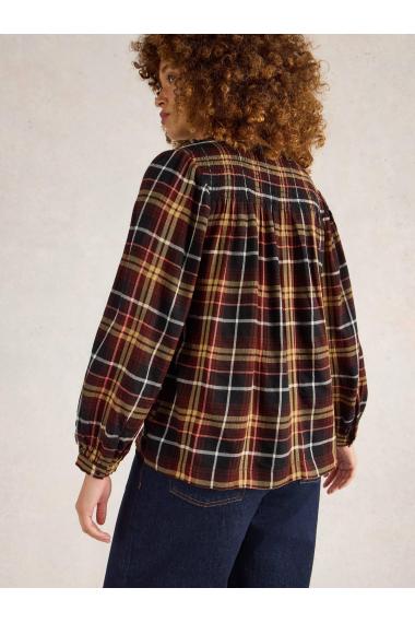 White Stuff Rosa Check Top in BROWN MLT Art. WS442790