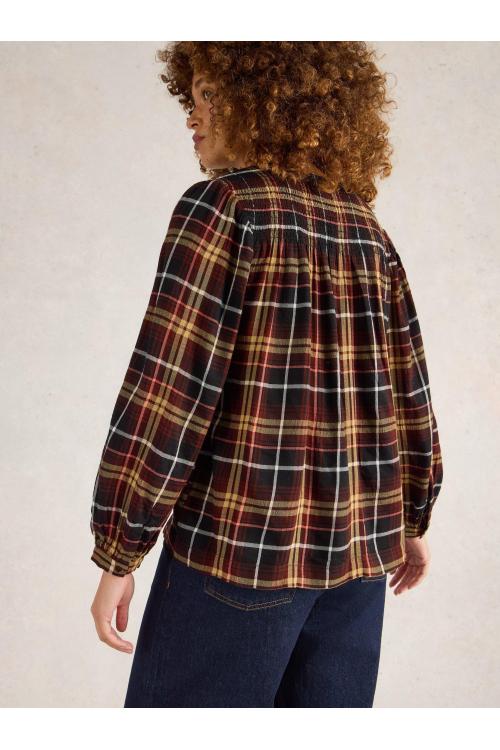 White Stuff Rosa Check Top in BROWN MLT Art. WS442790