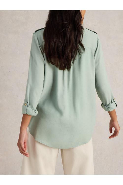 White Stuff Misha Utility Shirt in LGT GREEN Art. WS442795