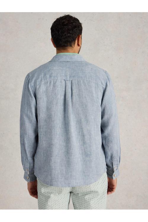 White Stuff Keswick LS Linen Shirt in CHAMB BLUE Art. WS442809