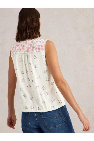 White Stuff TULIP SLEEVELESS SHIRT in PINK PR Art. WS442998