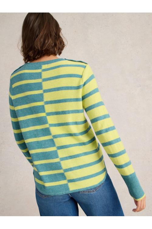 White Stuff EMMA JUMPER in BLUE MLT Art. WS443037