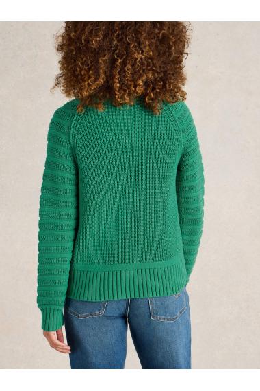 White Stuff CINDY COTTON CARDI in BRT GREEN Art. WS443043