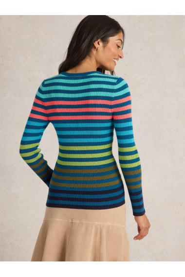 White Stuff RIB STRIPE JUMPER in BLUE MLT Art. WS443070