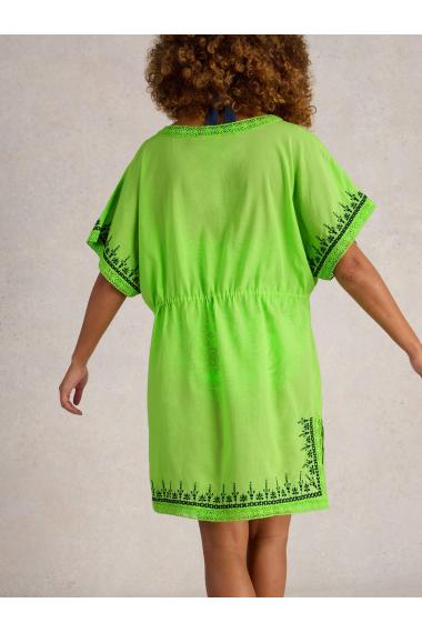 White Stuff Bella Beach Dress in GREEN MLT Art. WS443080