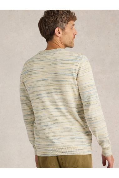 White Stuff Henderson Spacedye Jumper in NAT MLT Art. WS443185