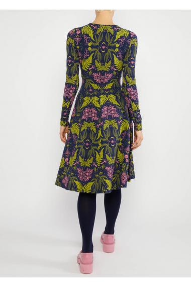 Blutsgeschwister Midi- Kleid Hot Knot in magic mushroom Gr. S