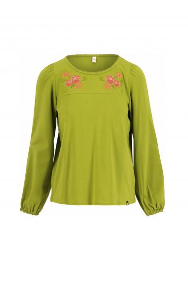 Blutsgeschwister Langarm- Shirt Say it Loud in summer night shadow green Gr. S