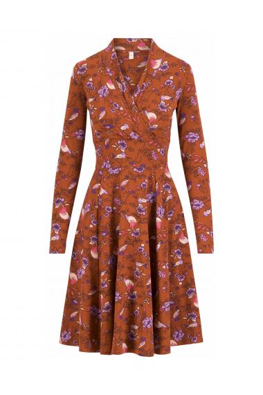 Blutsgeschwister Midi- Kleid Shalala Tralala Shawl in birdie meets birdie Gr. S