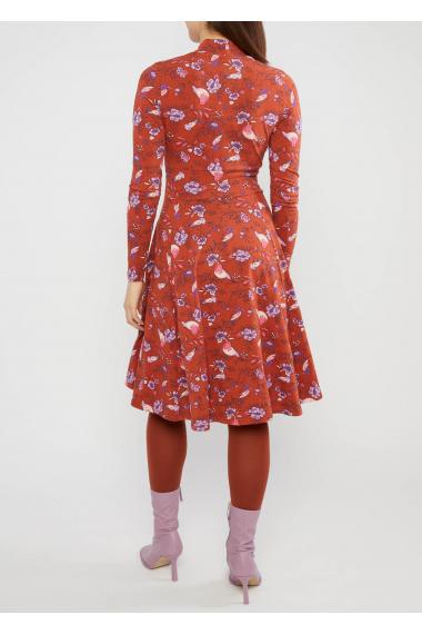 Blutsgeschwister Midi- Kleid Shalala Tralala Shawl in birdie meets birdie Gr. S