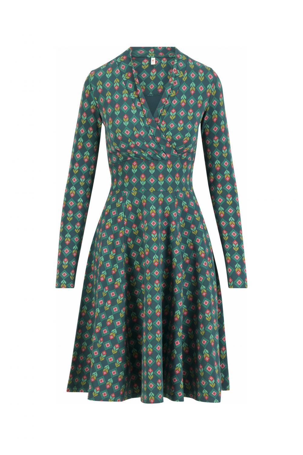 Blutsgeschwister Midi- Kleid Shalala Tralala Shawl in freezy breezy flower Gr. S