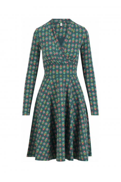 Blutsgeschwister Midi- Kleid Shalala Tralala Shawl in freezy breezy flower Gr. S