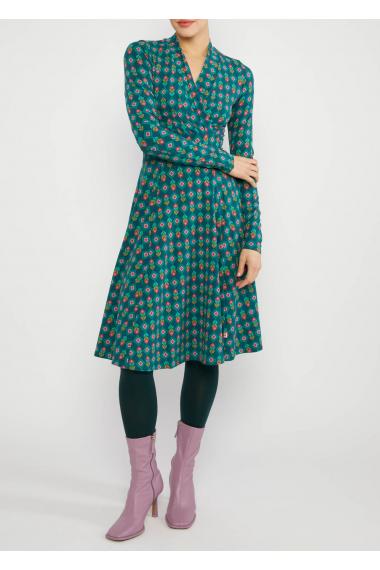 Blutsgeschwister Midi- Kleid Shalala Tralala Shawl in freezy breezy flower Gr. S