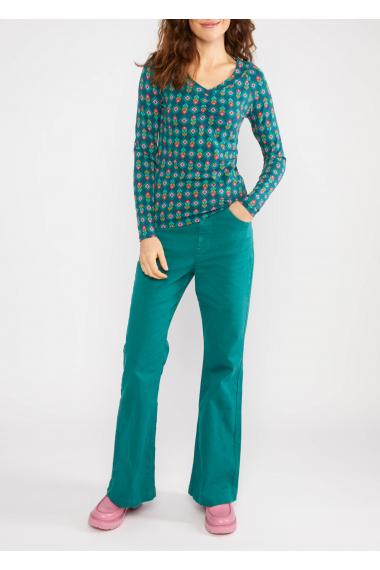 Blutsgeschwister Langarm- Shirt Savoir Vivre Sage in freezy breezy flower Gr. S