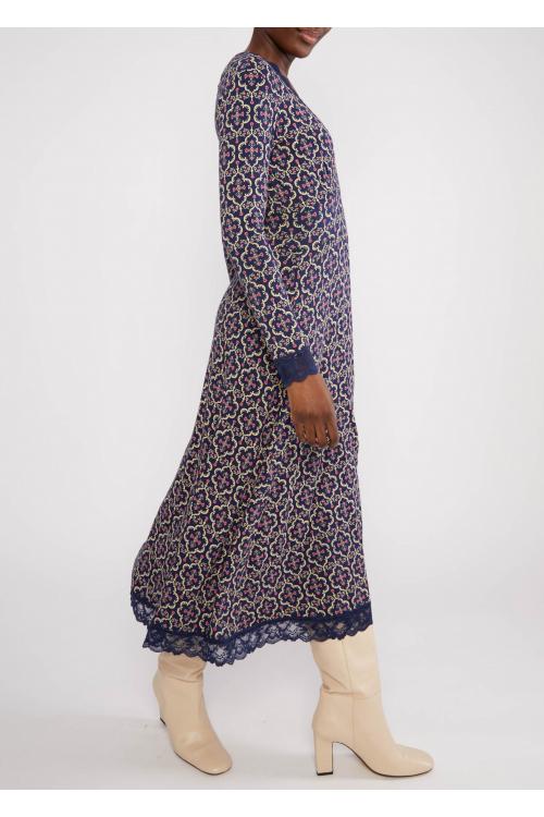 Blutsgeschwister Midi- Kleid Head to Toe Wow in library lecture Gr. S
