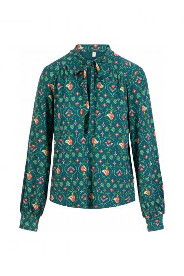 Blutsgeschwister Langarm- Shirt L'Odelette pour Helma in birds of fair isle Gr. S