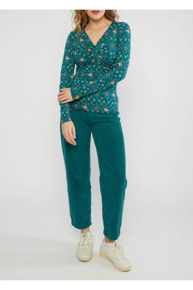 Blutsgeschwister Langarm- Shirt Hot Knot Lacy in birds of fair isle Gr. S