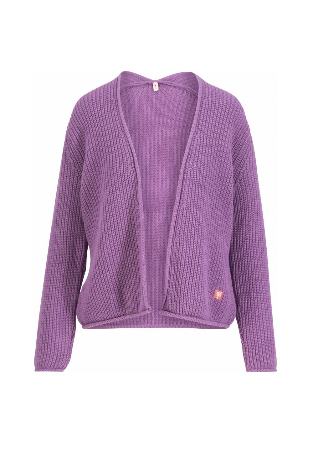 Blutsgeschwister Zipper/ Cardigan Aran and Eve in old library lilac Gr. S