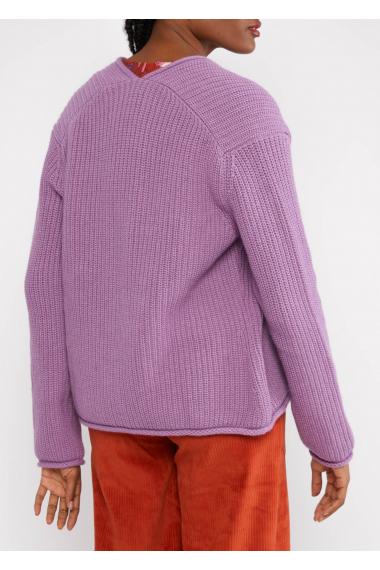 Blutsgeschwister Zipper/ Cardigan Aran and Eve in old library lilac Gr. S