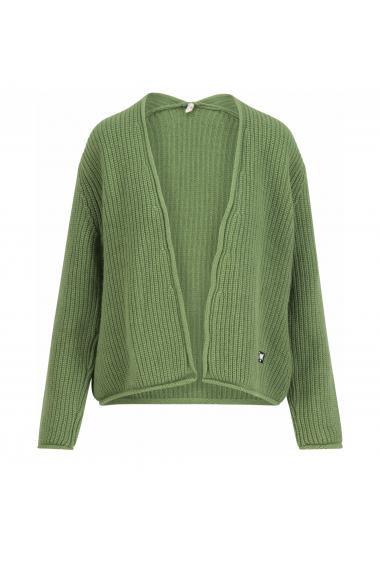 Blutsgeschwister Zipper/ Cardigan Aran and Eve in old library soft green Gr. S