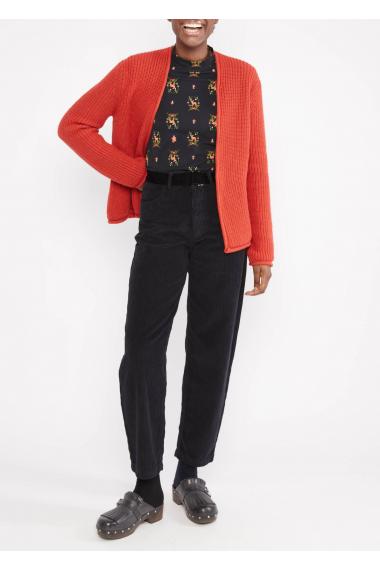 Blutsgeschwister Zipper/ Cardigan Aran and Eve in old library red Gr. S