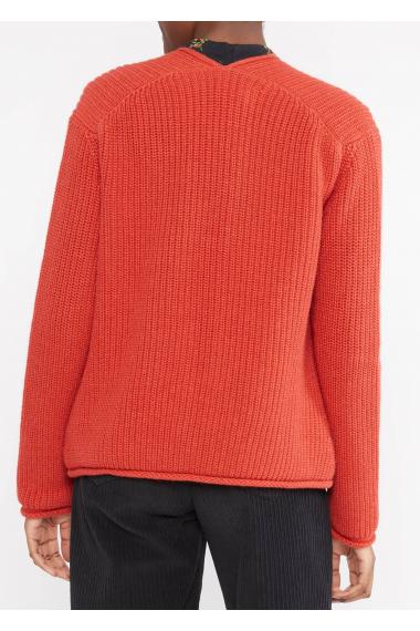 Blutsgeschwister Zipper/ Cardigan Aran and Eve in old library red Gr. S