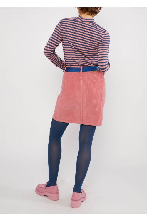 Blutsgeschwister Langarm- Shirt Lonely Lips Turtle in dusty blue stripe Gr. S