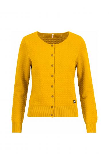 Blutsgeschwister Zipper/ Cardigan Save the Brave in hello yellow sunshine knit Gr. S