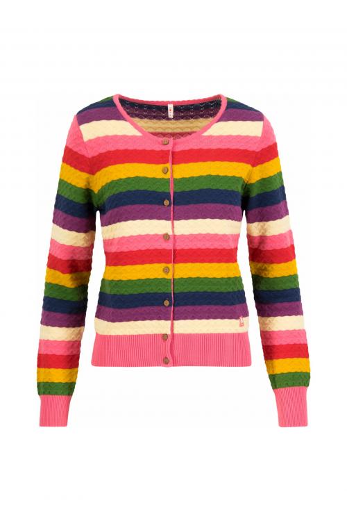Blutsgeschwister Zipper/ Cardigan Save the Brave in crayon wave knit Gr. S