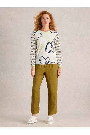 White Stuff CLARA LS TEE in Nat Pr Art. WS442989