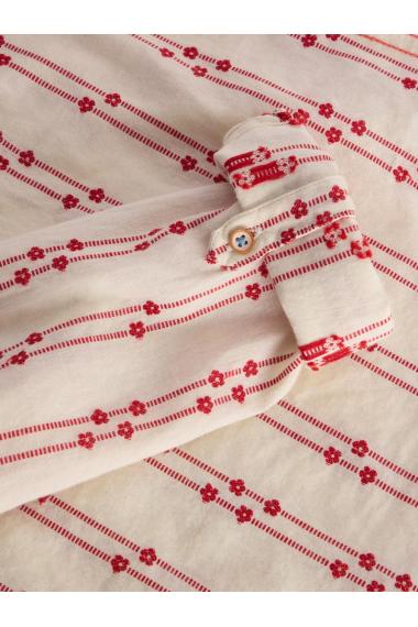 White Stuff Sophie Organic Cotton Shirt in RED MLT Art. WS442783