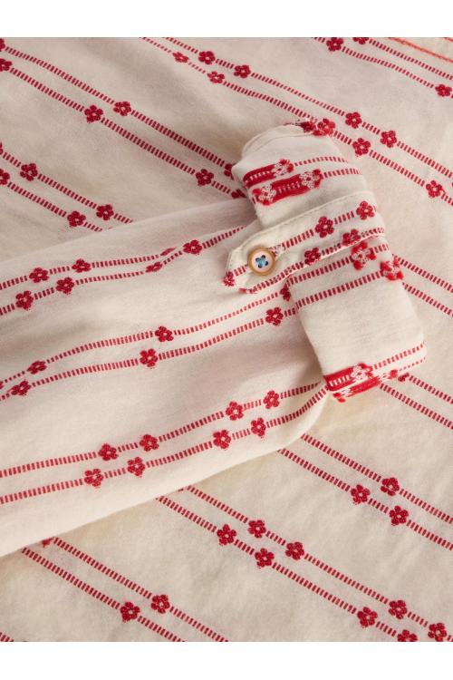 White Stuff Sophie Organic Cotton Shirt in RED MLT Art. WS442783