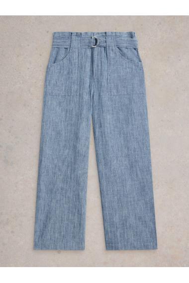White Stuff Womens Teakie Stripe Trouser  in BLUE_MLT Art WS443445