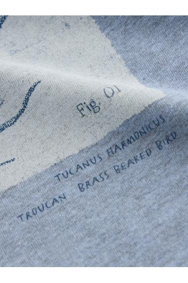White Stuff Mens Toucan Graphic Tee  in BLUE_PR Art WS443607