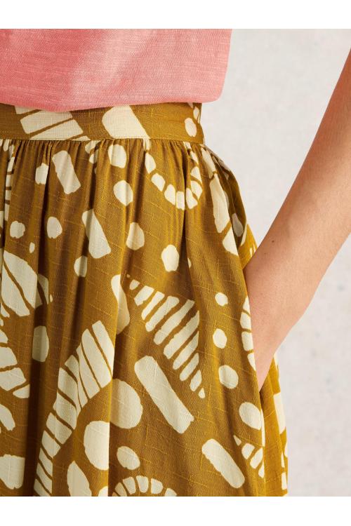 White Stuff Womens Abigail Midi Skirt  in CHART_PR Art WS443412