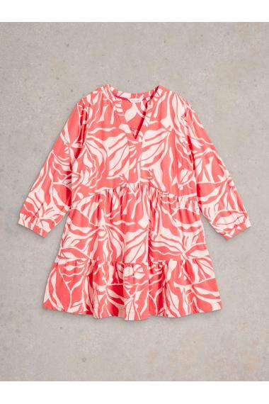 White Stuff Womens MARTA TUNIC  in CORAL_PR Art WS443704