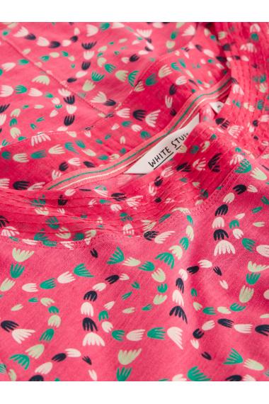 White Stuff Womens WEAVER JERSEY TEE  in CORAL_PR Art WS443011