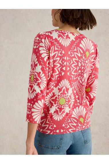 White Stuff Womens ROSE JUMPER  in CORAL_PR Art WS443681