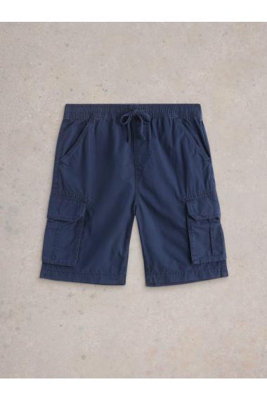 White Stuff Mens Callington Cargo Short  in DARK_NAVY Art WS443626