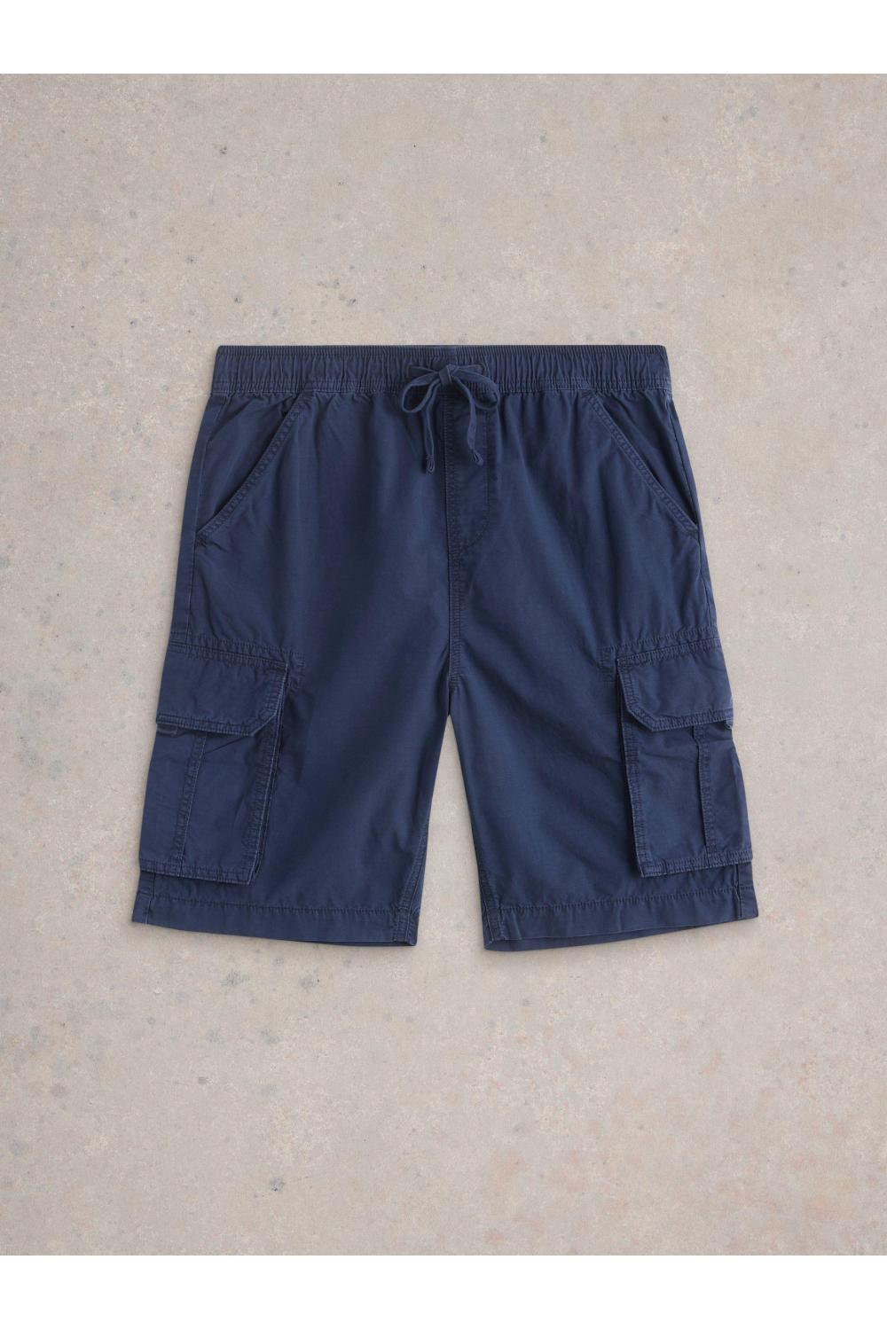 White Stuff Mens Callington Cargo Short  in DARK_NAVY Art WS443626