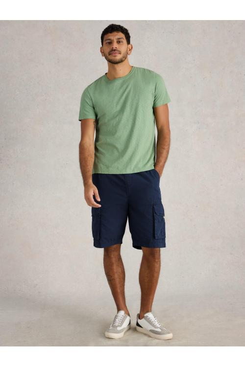 White Stuff Mens Callington Cargo Short  in DARK_NAVY Art WS443626