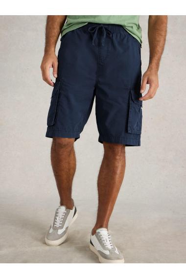 White Stuff Mens Callington Cargo Short  in DARK_NAVY Art WS443626