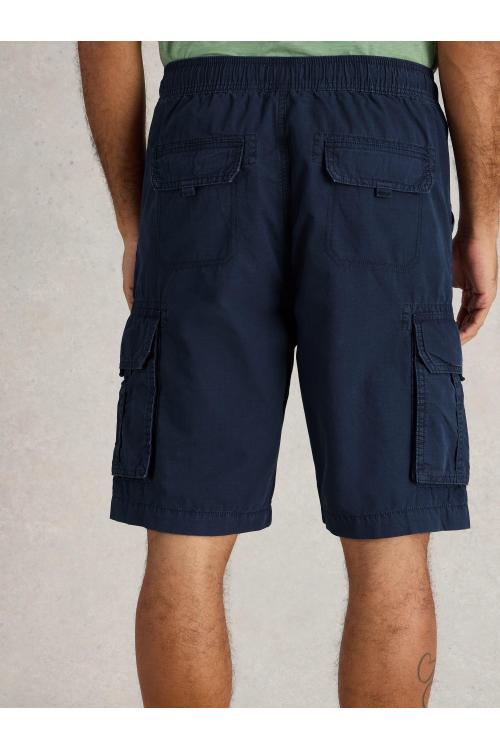 White Stuff Mens Callington Cargo Short  in DARK_NAVY Art WS443626