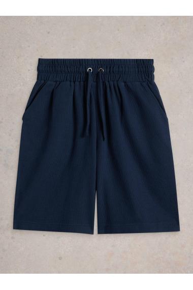 White Stuff Mens Rib Jersey Short  in DARK_NAVY Art WS443629