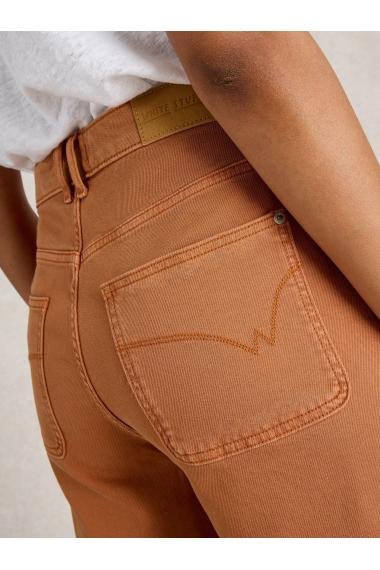 White Stuff Womens Tia Wide Leg Crop Jean  in DARK_TAN Art WS441459